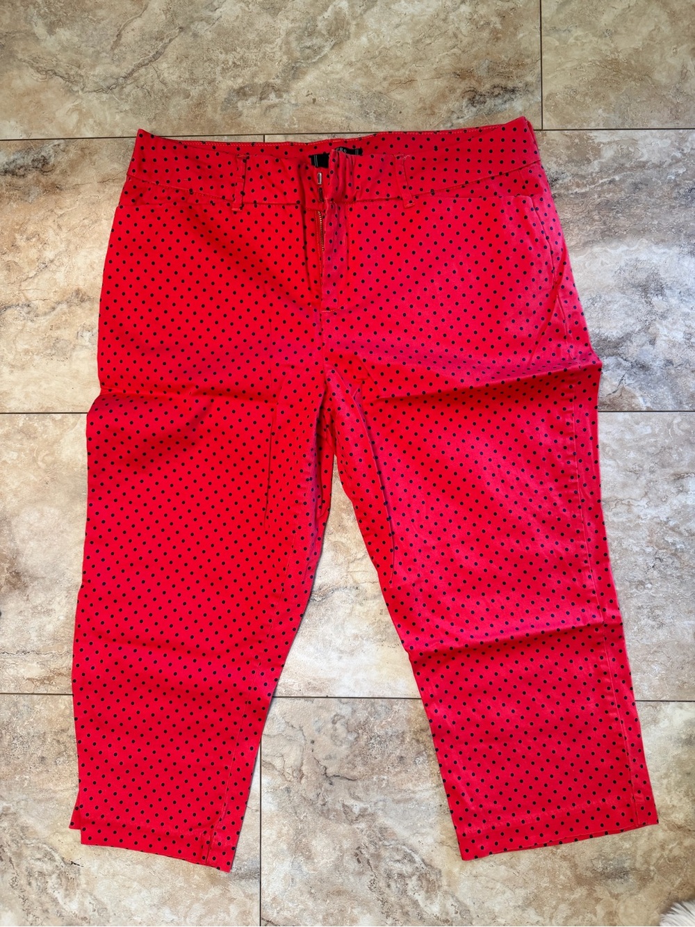 Lee Red Polka Dot Pants